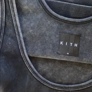 KITH Black Washed Crop Tank Top